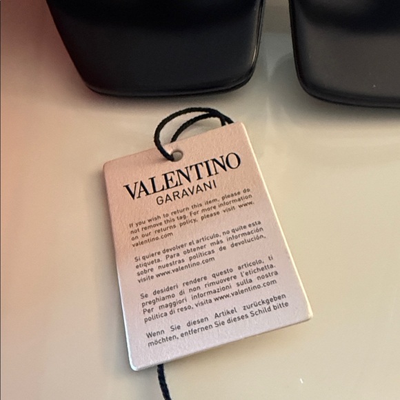 🔥Valentino Garavani Vlogo Cut-Out Slide Sandal In Calfskin 60MM🔥 - Picture 4 of 12